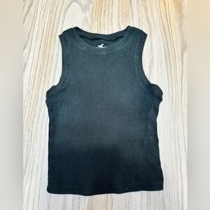 Ribbed knit.